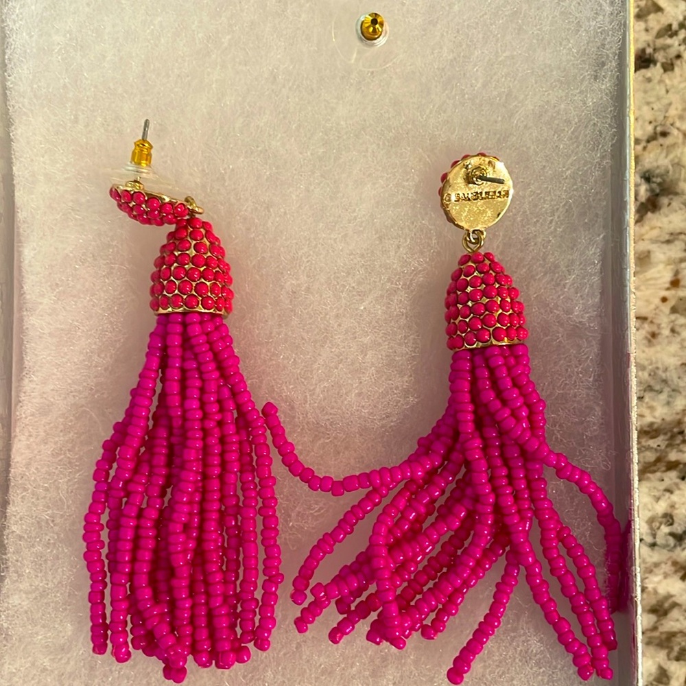 Bead tassle earrings